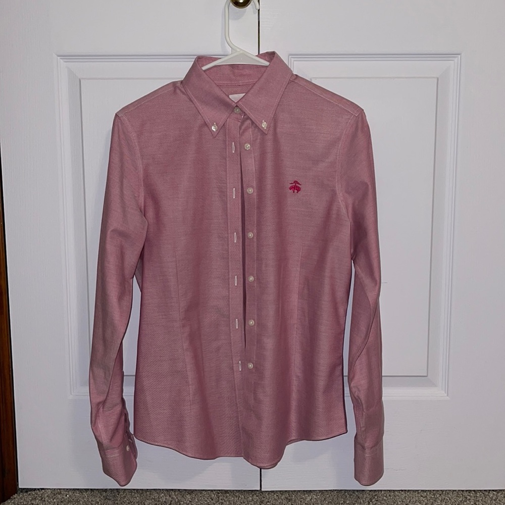 Worn once! Brooks Brothers pink button down.
